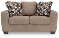 Triston-Peaks - Suede - Loveseat