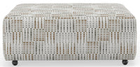 Kellen - Castered Cocktail Ottoman - Morocco