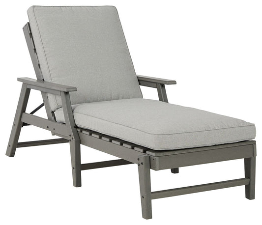 Visola - Gray - Chaise Lounge with Cushion