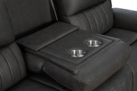 Pierce - Power Sofa With Power Recline, Power Headrest (Drop Down Table With Two Cup Holders)-Zero Gravity, Lumbar