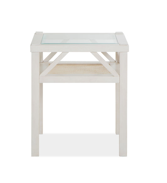 Ellison - Square End Table - Antique White