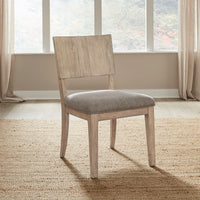Proximity Place - Panel Back Side Chair - Barley Buff