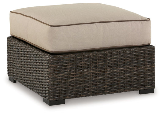 Coastline Bay - Brown - Ottoman With Cushion