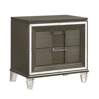 Twenty Nine - 2-Drawer Nightstand With USB - Dark Brown