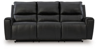 Glossmore - Black - Reclining Sofa