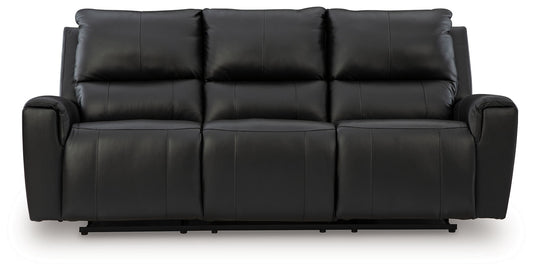 Glossmore - Black - Reclining Sofa