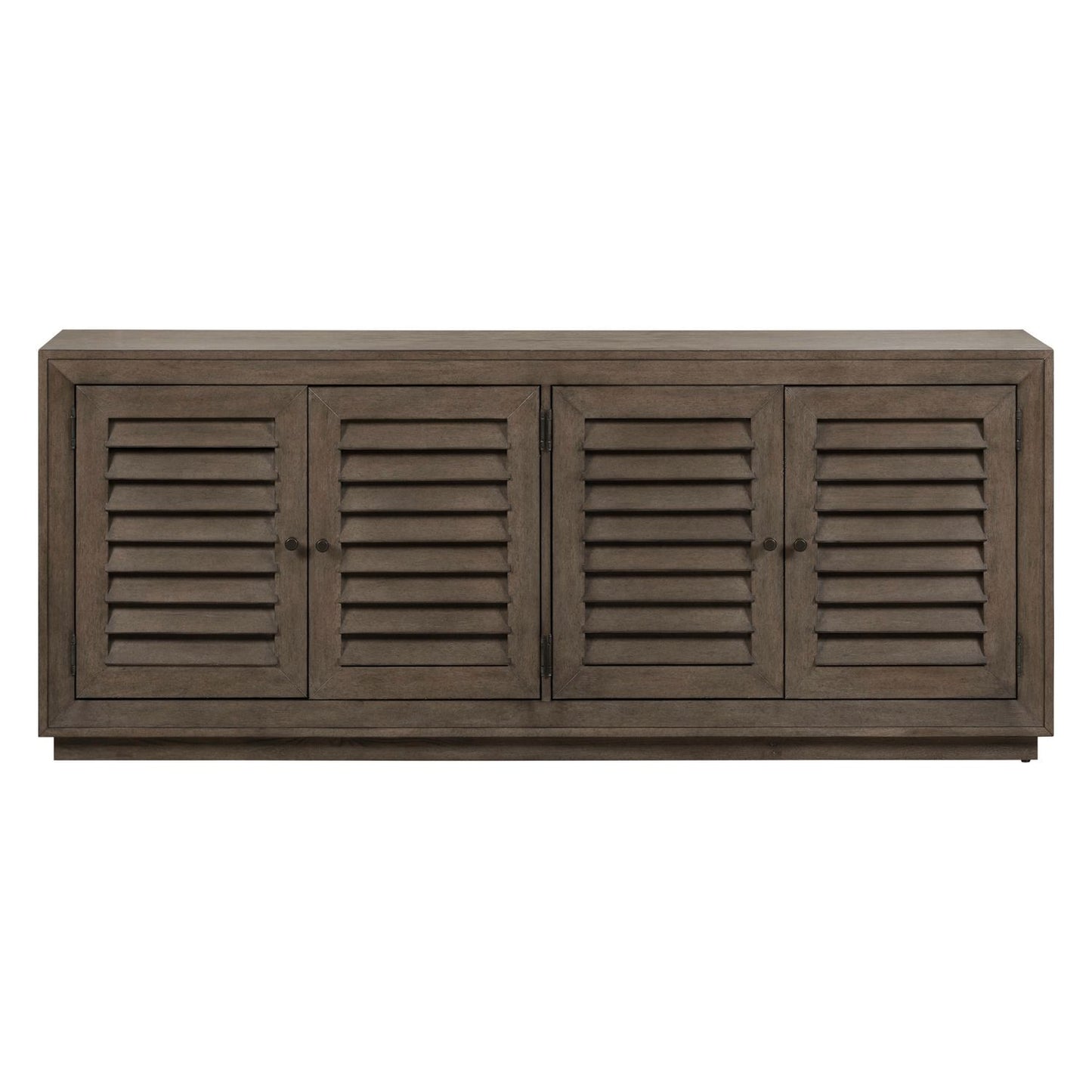 Aspen Sky - 78" TV Console - Weathered Saddle Brown