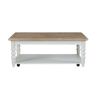 Turnberry Park - Rectangular Cocktail Table - Washed White