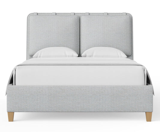 Nordhaven - Upholstered Bed - Clear Maple Legs