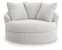 Cuddle Plush - 3 Pc. - 3-Piece Sectional, Chair And Ottoman - Arctic