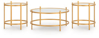 Pearlox - Occasional Table Set (Set of 3) - Gold