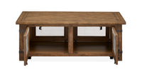 Chesterfield - Top Storage Cocktail Table With Casters - Farmhouse Timber