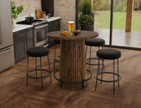 Tiza - Bistro Table - Peanut Brown / Chalk Colors