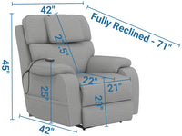 Dreamtime - Power Headrest Power Lay Flat Recliner With CR3 Heat/Massage/Zero Gravity