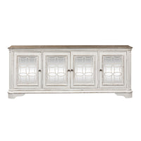 Magnolia Manor - 4 Doors TV Console - White