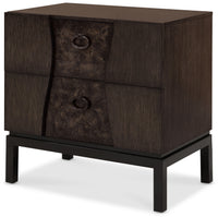 Modern Mosaic - Drawer Nightstand - Brown