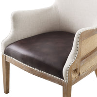 George - Wingback Accent Chair - Two Tone