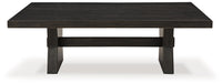 Galliden - Black - Rectangular Cocktail Table