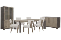 Anderson Park - Leg Dining Table Set With Klismos Chairs