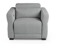 Isla - Dual Power Recliner - Dark Gray