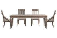 Lancaster - 5 Piece Extendable Rectangular Dining Table Set