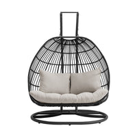 Playa - Double Swing Chair Complete - Dark Gray