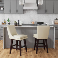 Villanova - Swivel PU Counter Stool (Set of 2)