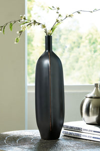 Rhaveney - Vase (Set of 3) - Large - Black