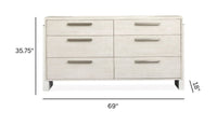 Lorelei - Double Drawer Dresser - Misty Cloud