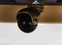 Kara - Coffee Table With Casters - Black / White