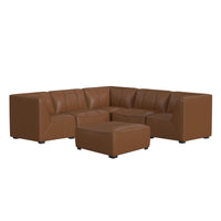 Blake - Modular 6 Piece Living Room Set - Pebble Tan