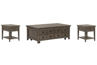 Paxton Place - Lift Top Storage Caster Cocktail Table Set