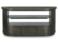 Bosley - Wood Demilune Sofa Table - Coffee Bean