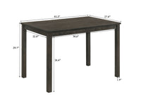 Melshire - 5 Piece Dining Room Set - Dark Brown