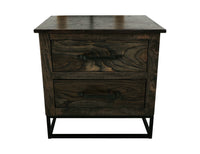 Dark Teak - Nightstand - Oil Black