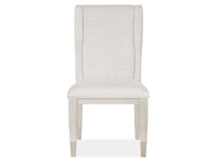 Lenox - Upholstered Host Side Chair (Set of 2) - Warm Silver