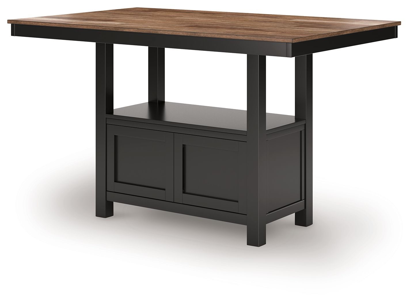 Wildenauer - Brown / Black - Rectangular Dining Room Counter Table