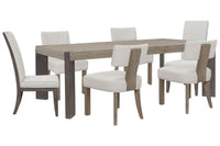 Anderson Park - Leg Dining Table Set With Klismos Chairs