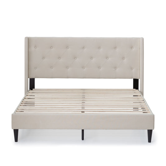 Drake - Twin Platform Bed - Pearl