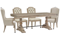 Marisol - Extendable Trestle Dining Table Set