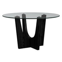 Oregon - Round Table With Glass Top
