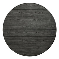 Allyson Park - Round Cocktail Table - Wirebrushed White / Charcoal