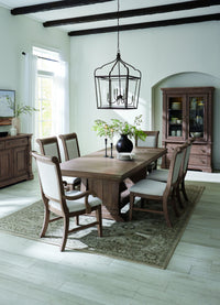 Lawson's Creek - Trestle Table - Dark Brown