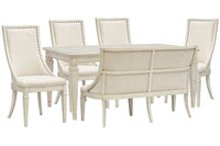 Newport - 6 Piece Extendable Rectangular Dining Table Set