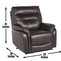 Fortuna - Dual Power Recliner - Coffee