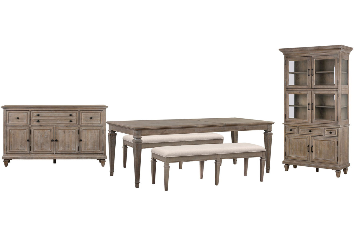 Lancaster - 5 Piece Extendable Rectangular Dining Table Set
