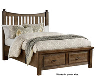 Maple Road - Slat Poster Storage Bed