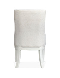 Kingston - Upholstered Host Chair (Set of 2) - Whisper White And Cerused Nutmeg