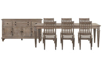 Lancaster - 8 Piece Extendable Rectangular Dining Table Set