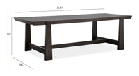 Tauren - Trestle Dining Table - Coffee Bean